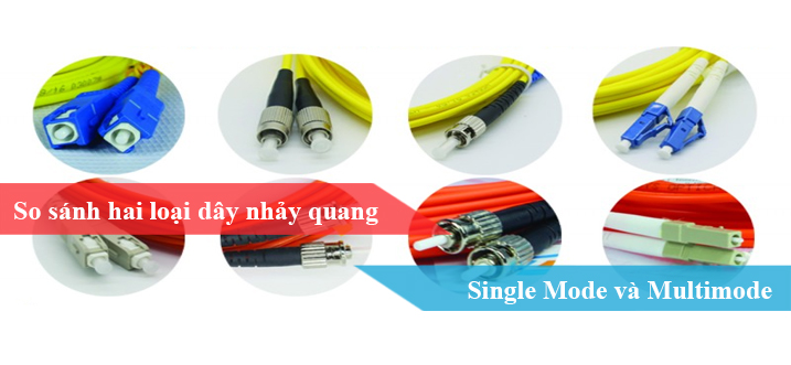 So sánh hai loại dây nhảy quang Single Mode và Multimode