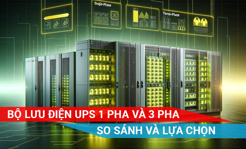 Bộ lưu điện UPS 1 pha và 3 pha – Phân biệt và lựa chọn